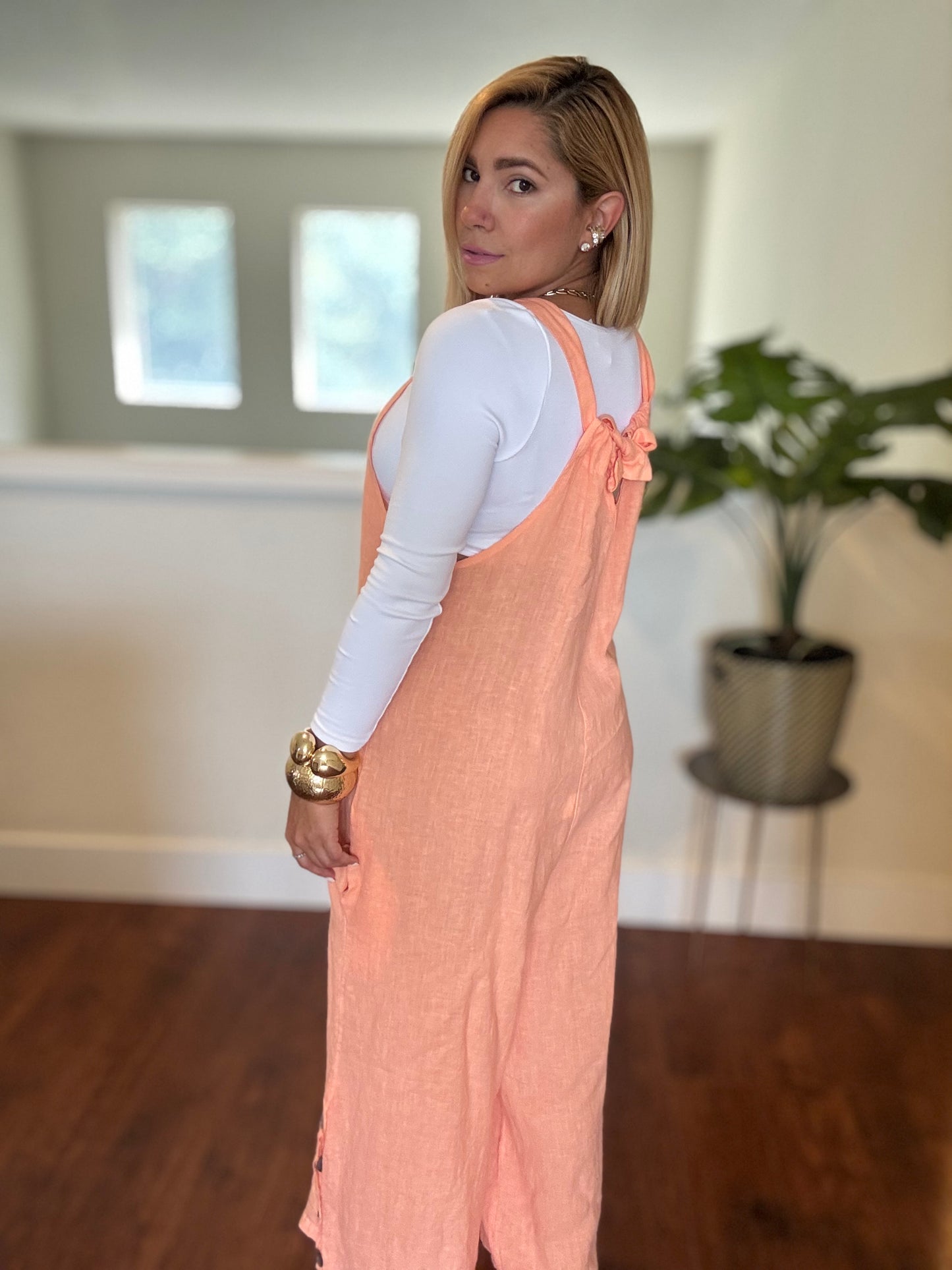 Amalfi Jumpsuit (Coral)