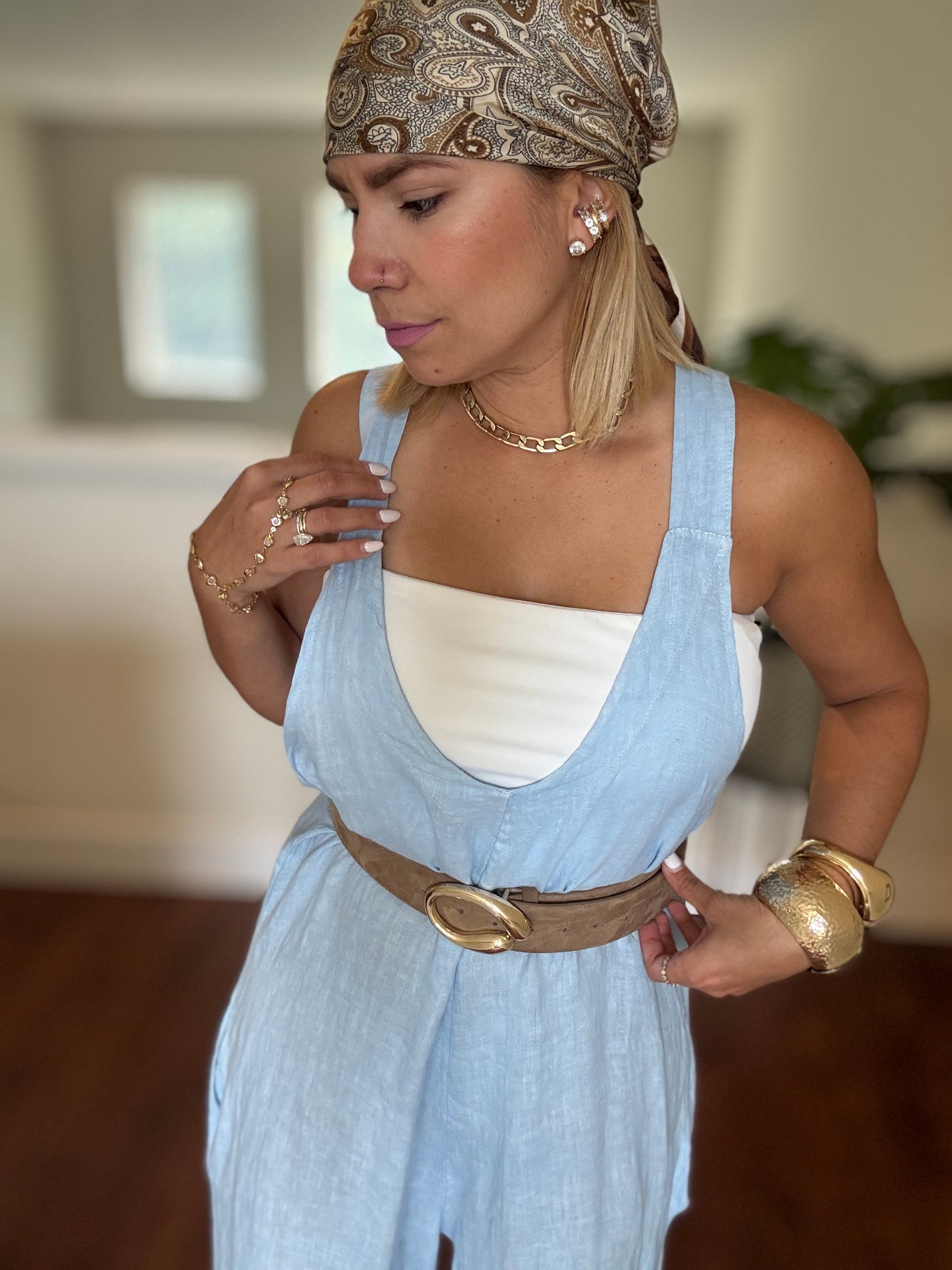 Amalfi Jumpsuit (Blue)