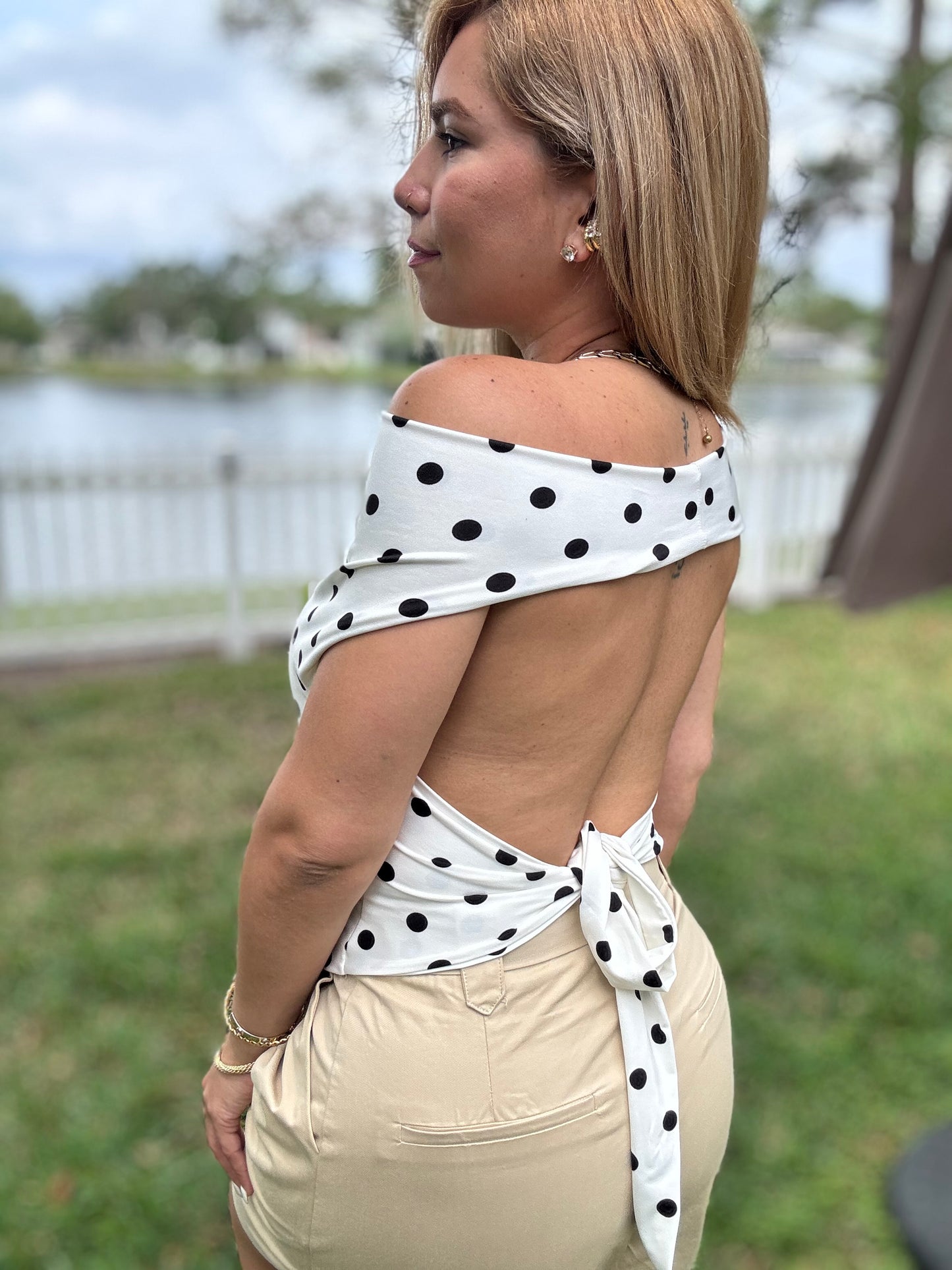 Amira Polka Multiway Top