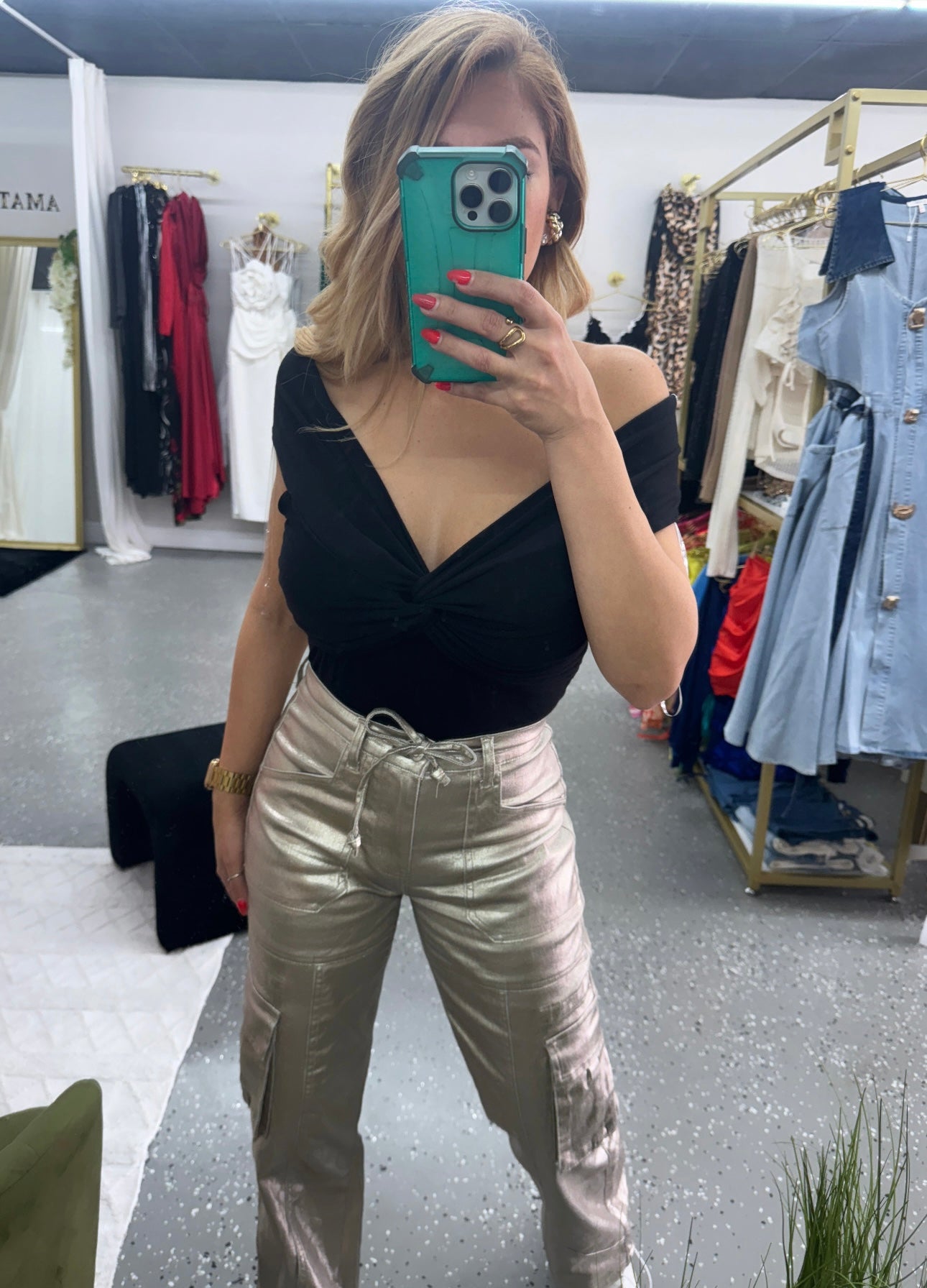 Lucia Cargo Gold Pant