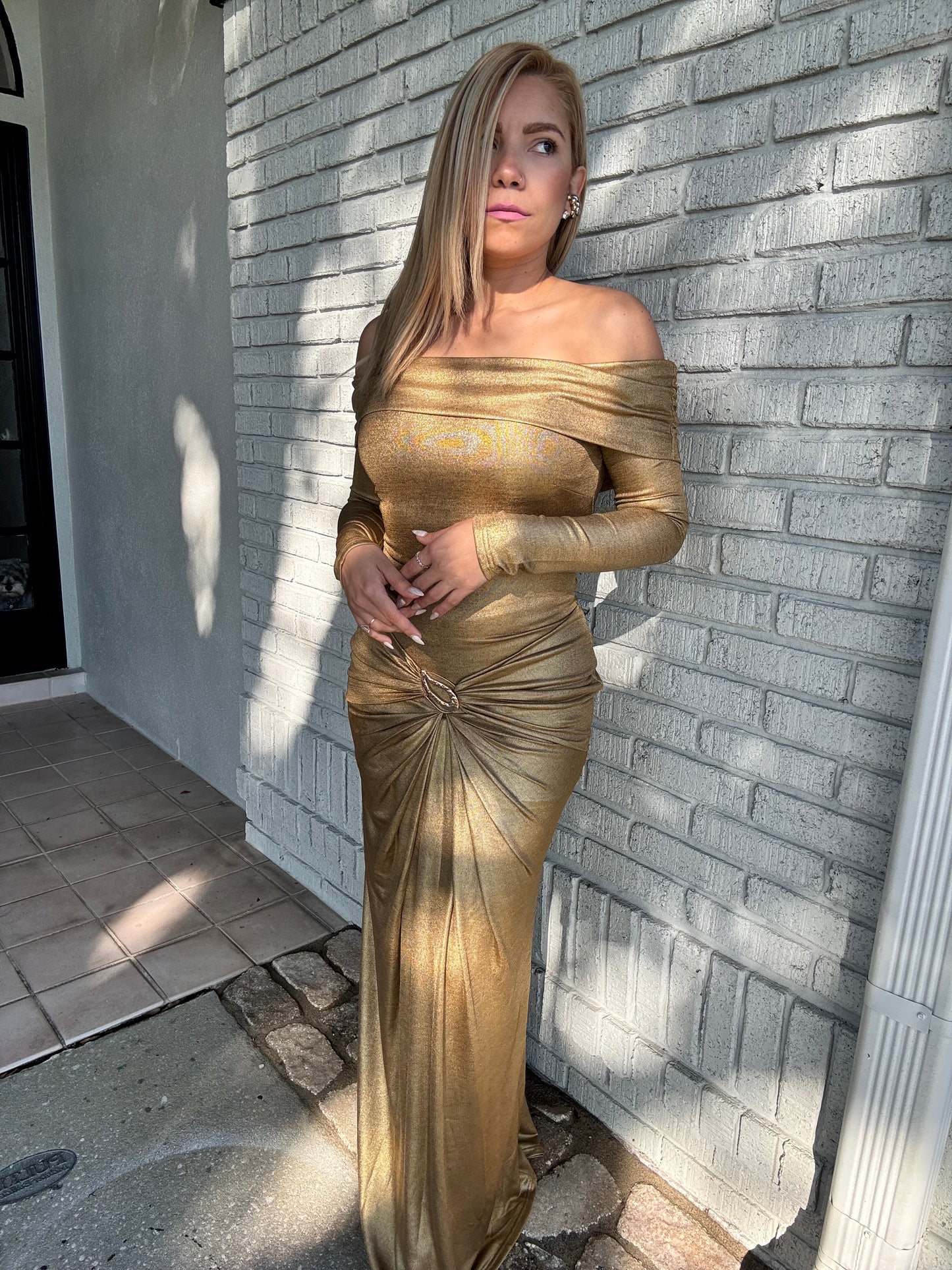 Fedra Gold Dress