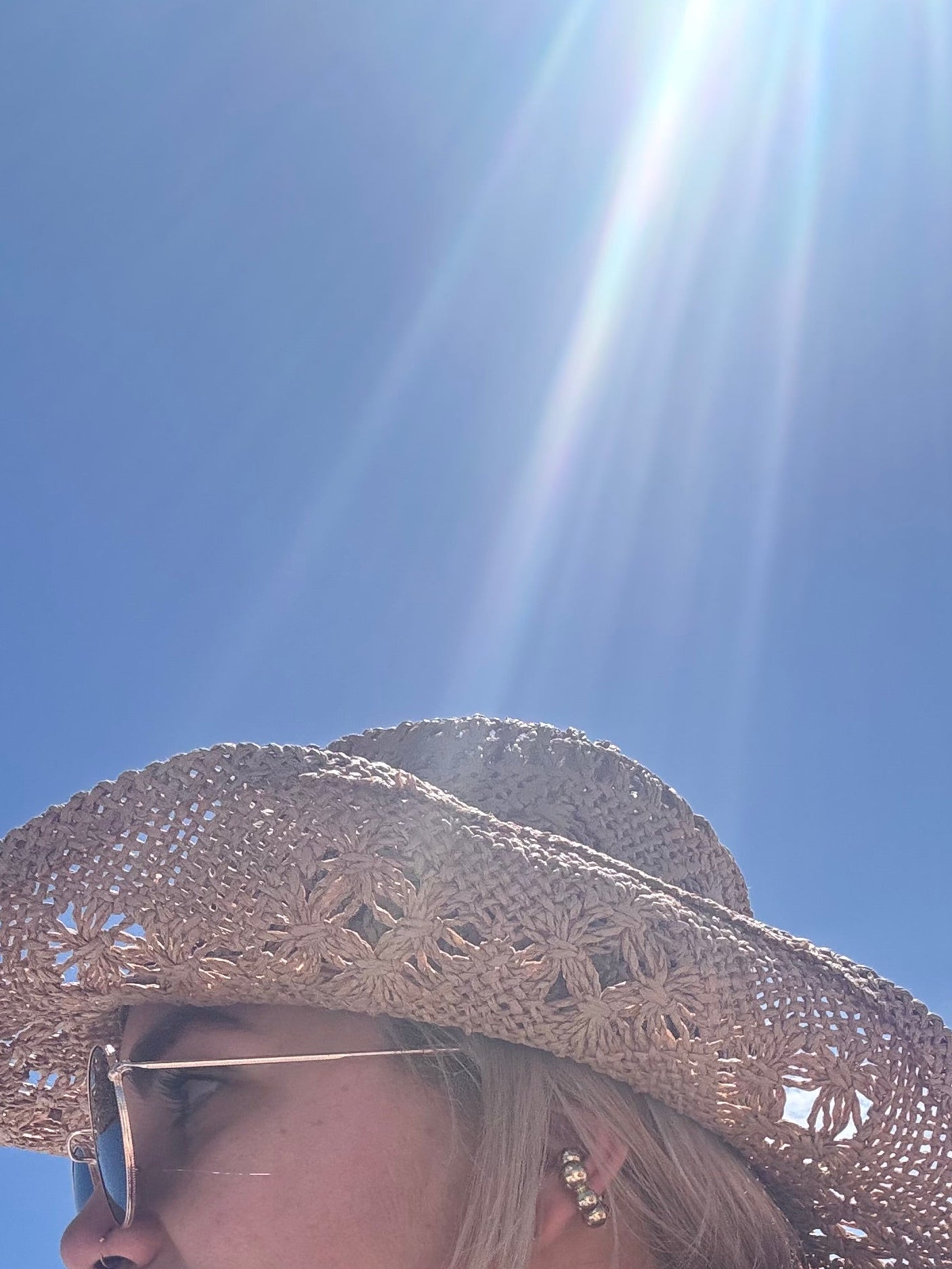 Hanna Beach Hat (nude & black)