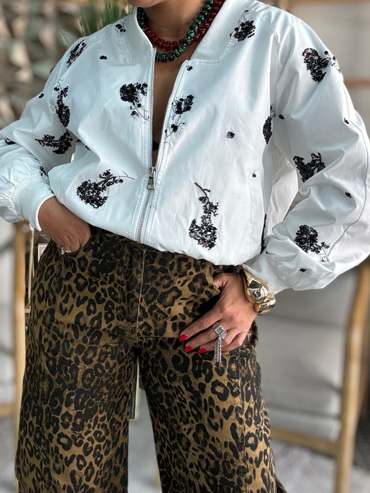 Amara Bomber Jacket – White
