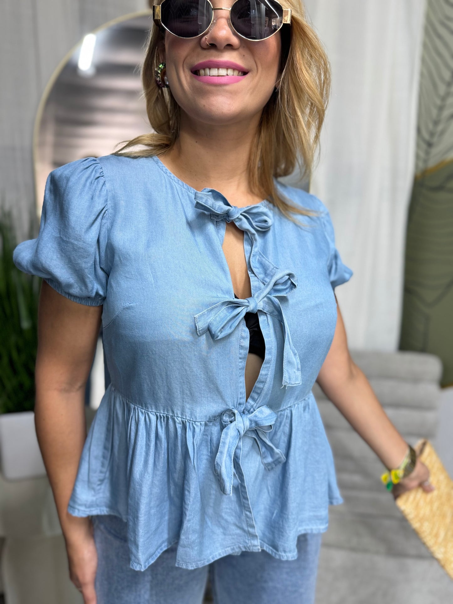 Camille Denim Top