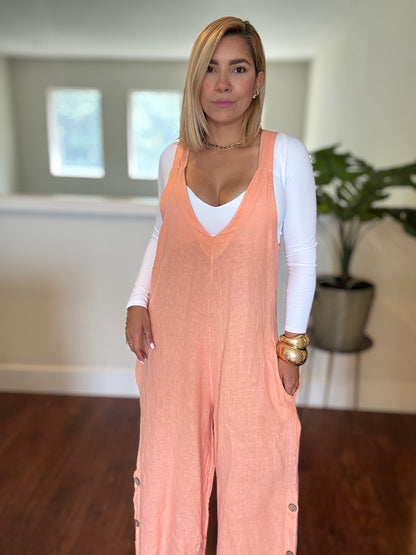 Amalfi Jumpsuit (Coral)