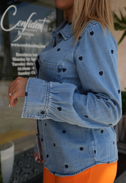 Perfect Outfit Match Denim Top