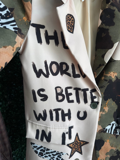 The World Is Better With You In It Blazer